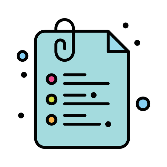 minimalist line art icon set for communication and organization