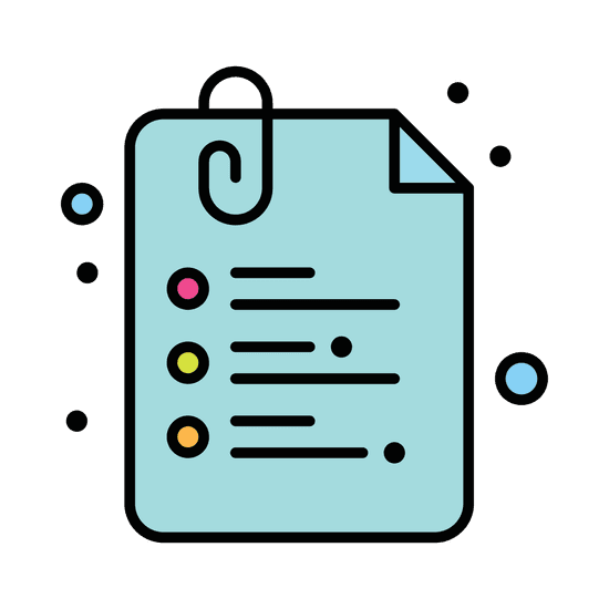 minimalist line art icon set for communication and organization