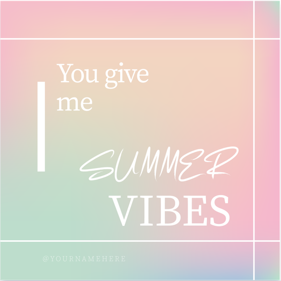 summer moments captured in pastel hues instagram posts template