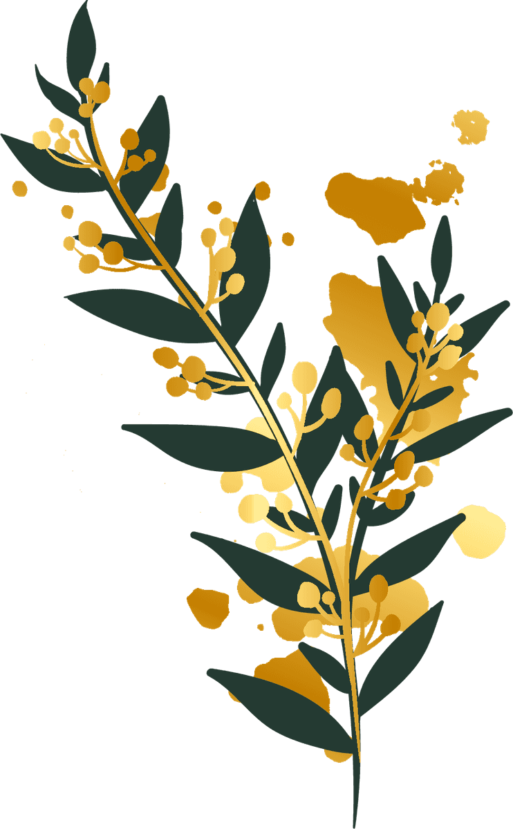 flora leaves icons colored classic sketch