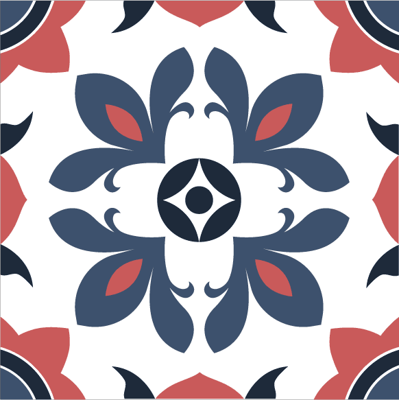 floral pattern templates retro european flat symmetric decor