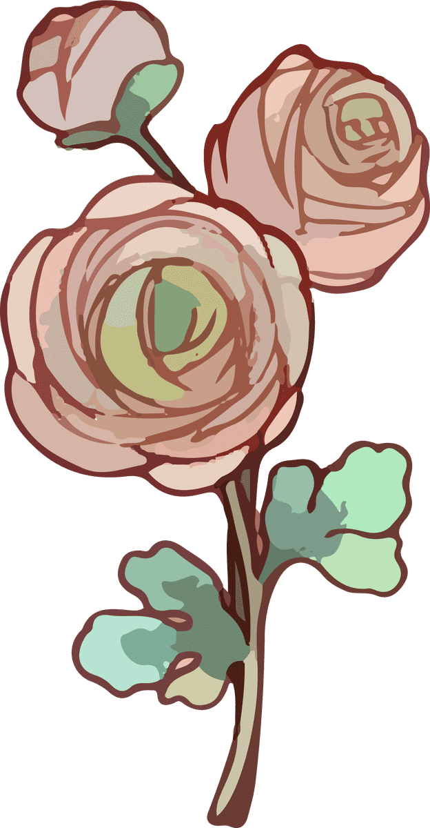flower colorful watercolor vector illustration for wedding invites and home decor ideas