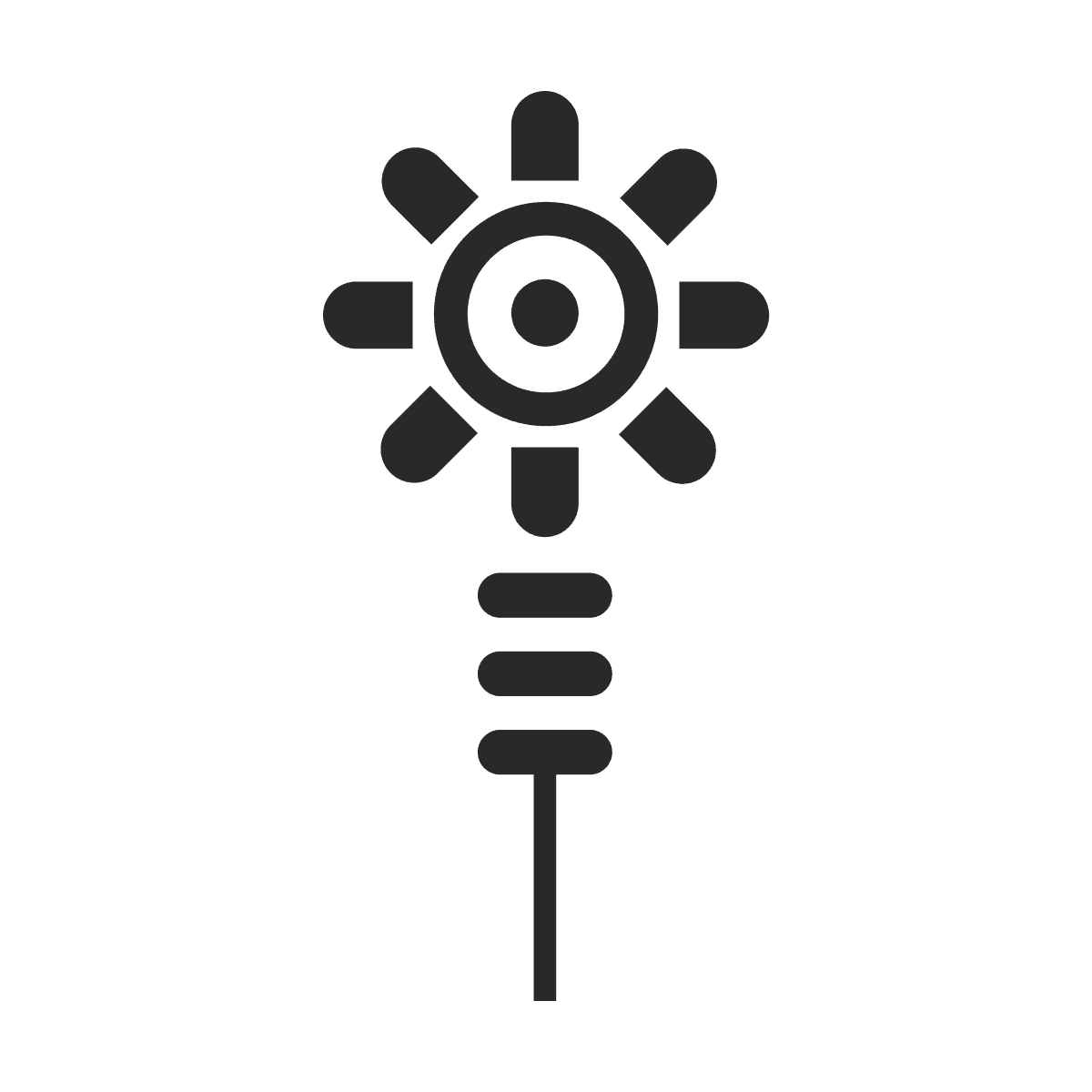 bold geometric tribal icon for modern minimalist branding