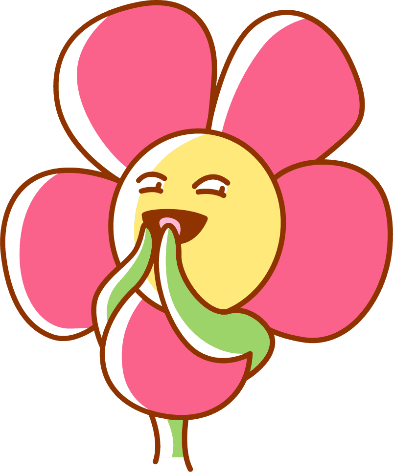 flower emoticon sticker icons funny cute sketch