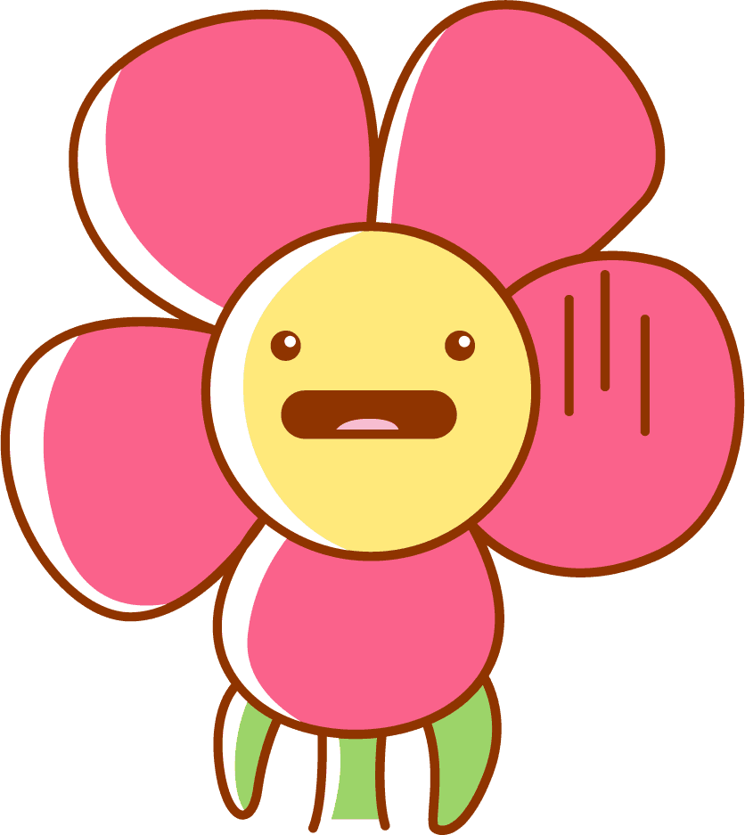 flower emoticon sticker icons funny cute sketch