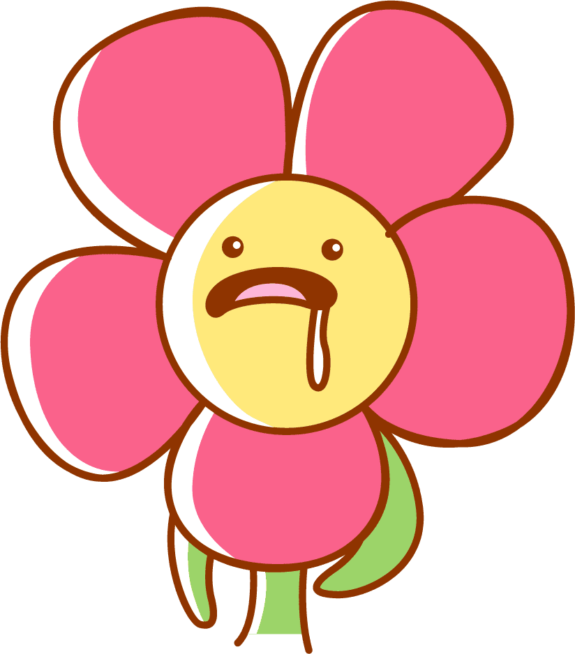 flower emoticon sticker icons funny cute sketch
