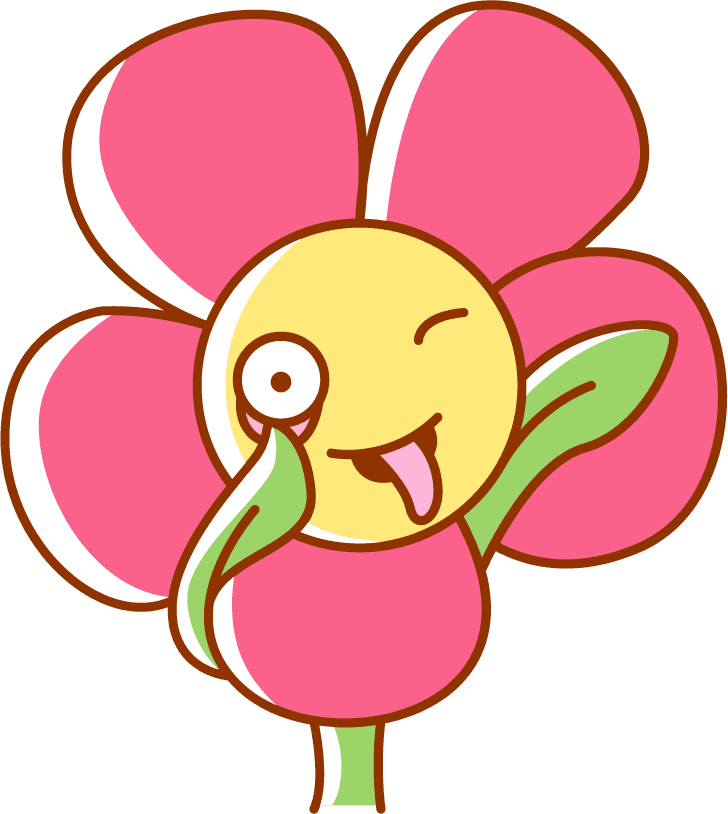 flower emoticon sticker icons funny cute sketch