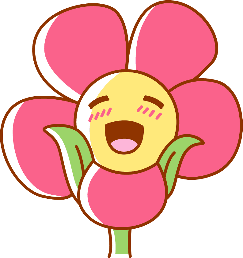 flower emoticon sticker icons funny cute sketch