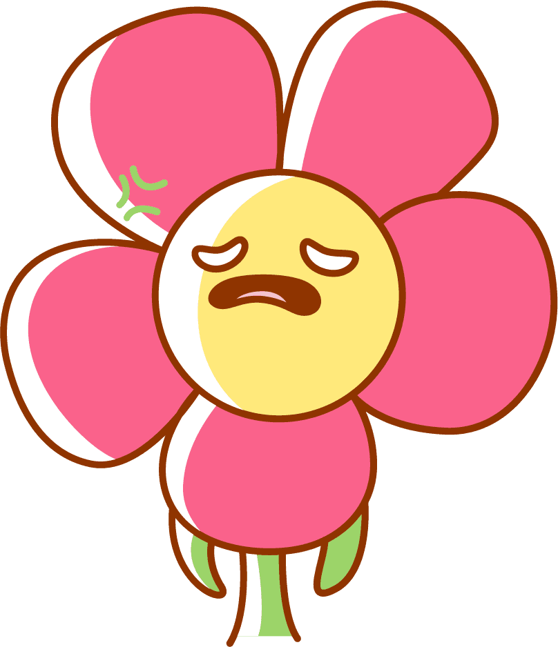 flower emoticon sticker icons funny cute sketch