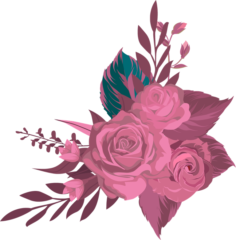 flower icons colored retro for vibrant decoration and playful applications