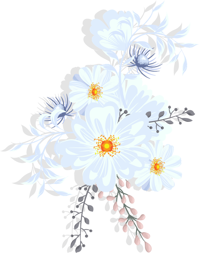 flower icons colored retro for vibrant spring-themed decorations and invites