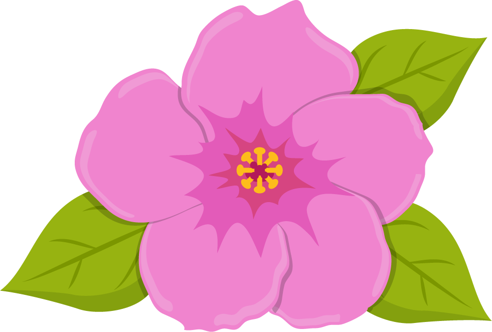 flower korean icons collection featuring vibrant blossoms and detailed leaves for creative projects