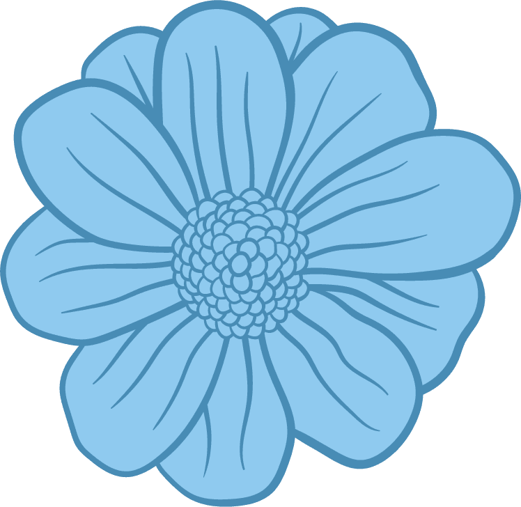 flower design illustration isolated on white