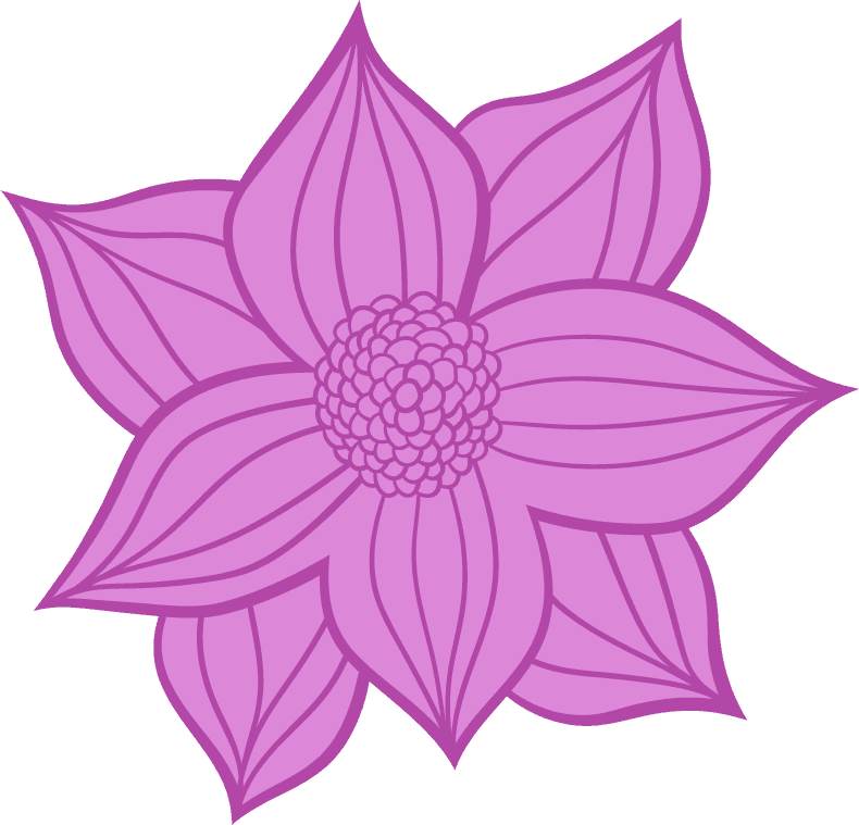 flower design illustration isolated on white