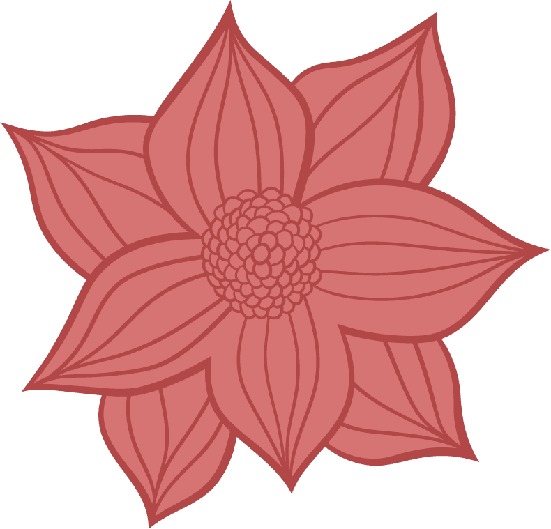 flower design illustration isolated on white