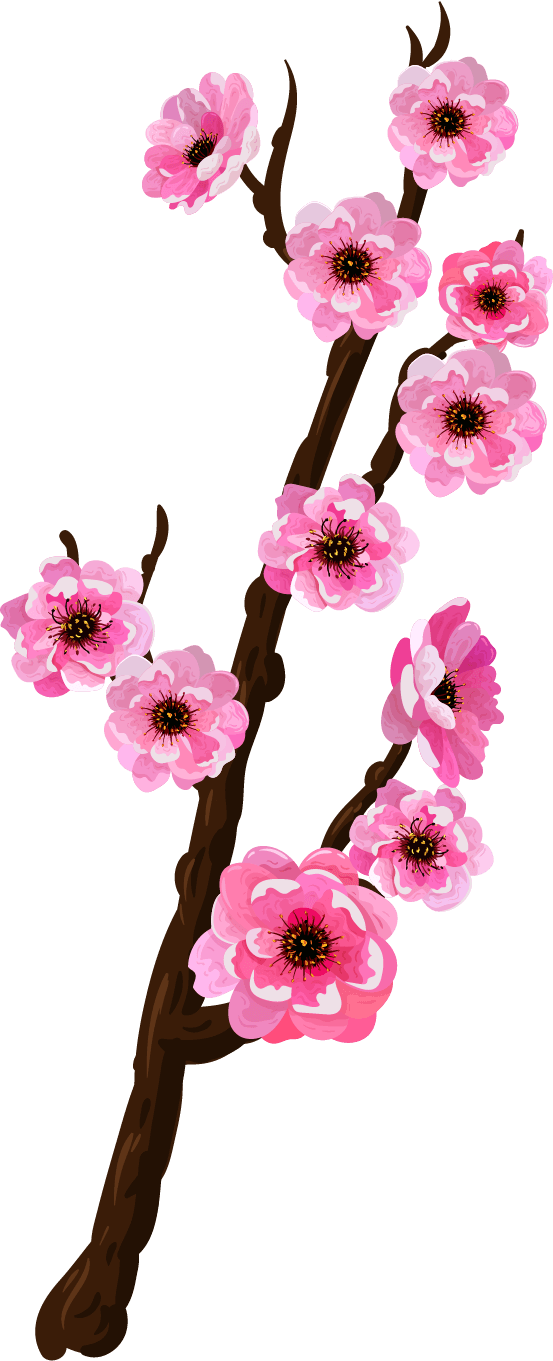 flowers icons colored classical decor