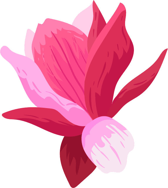 flowers icons colored classical sketch