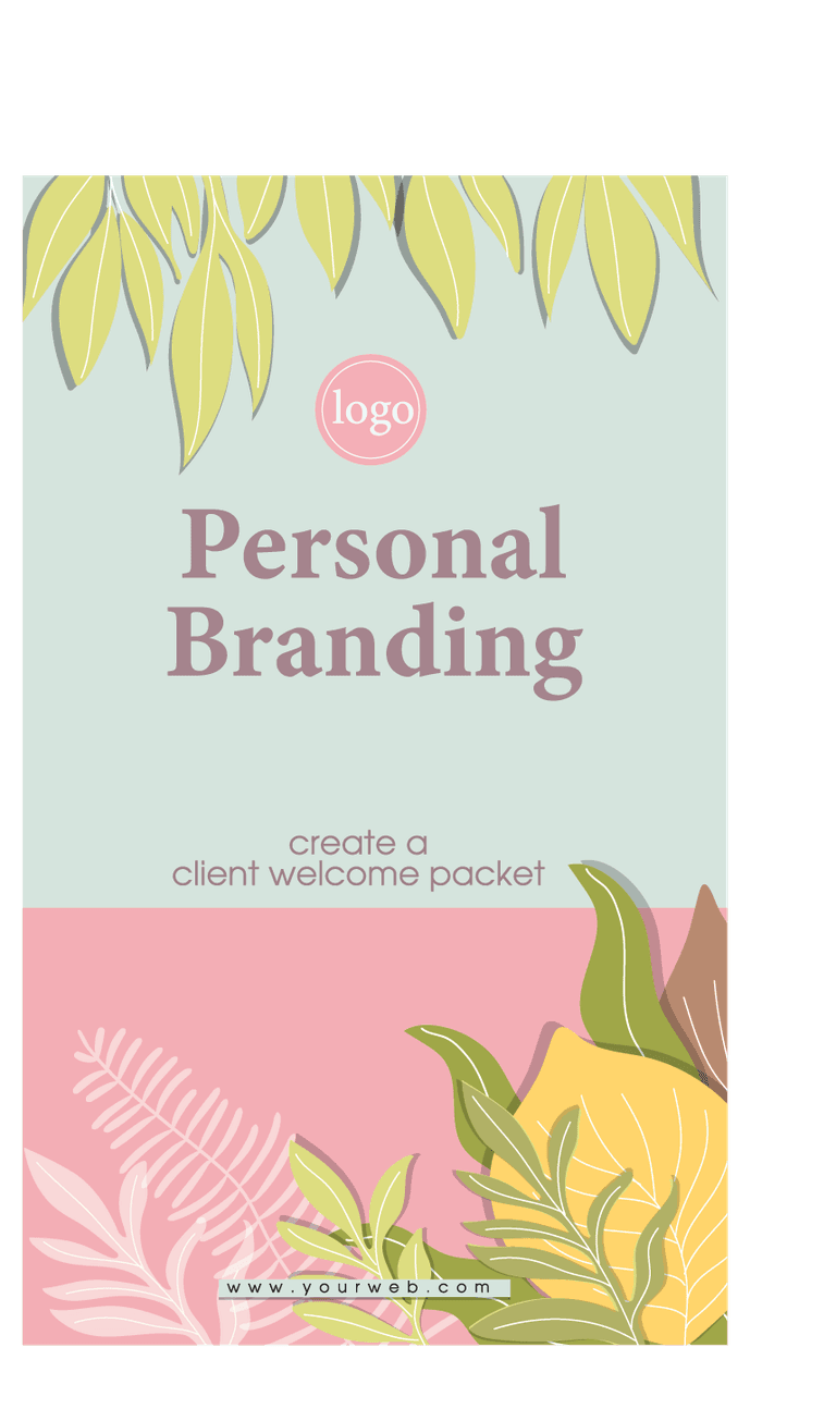 flyer template patterns and textures for stunning personal branding welcome packets