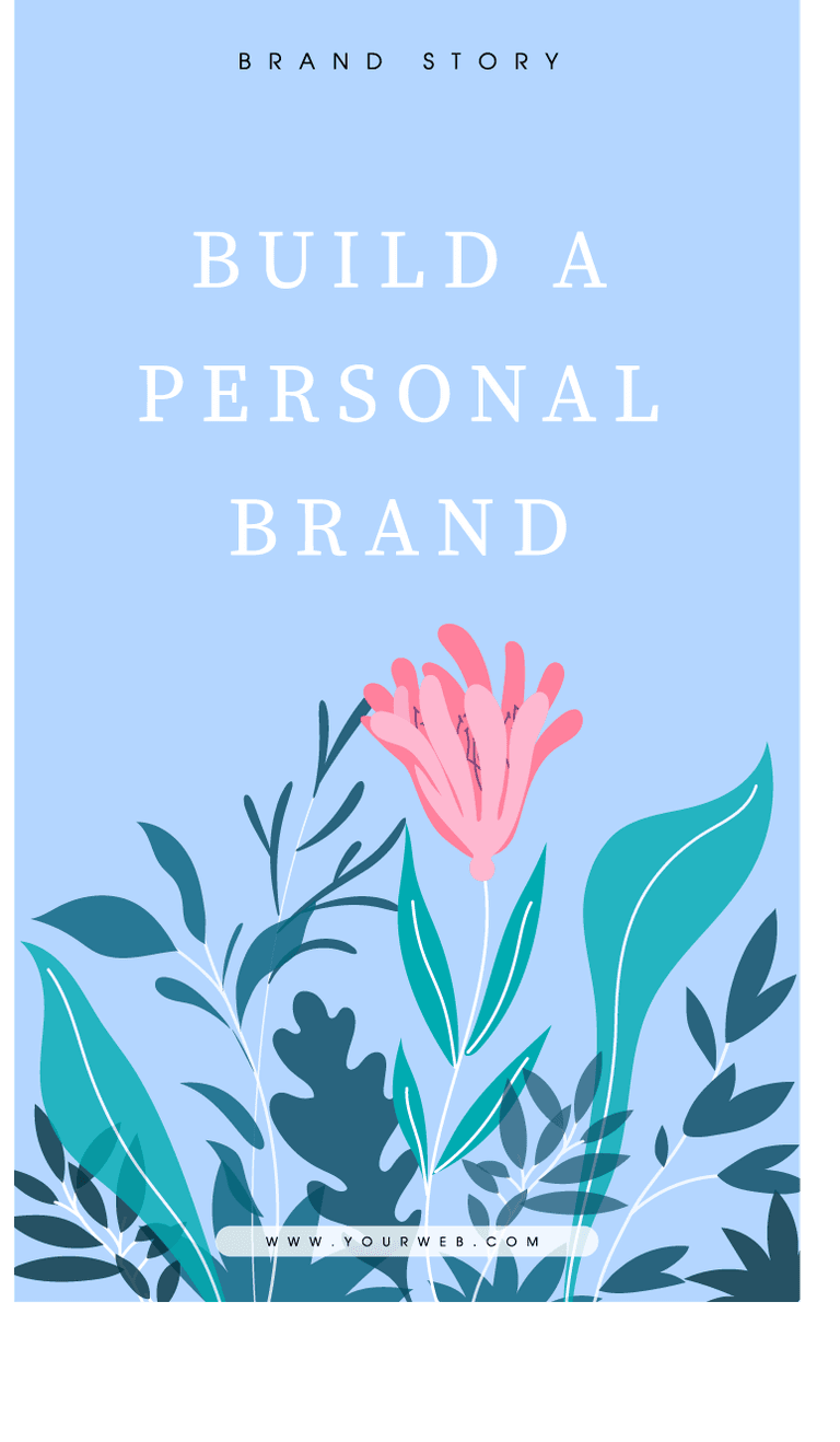 flyer template patterns and textures for personal branding with floral accents and vibrant colors