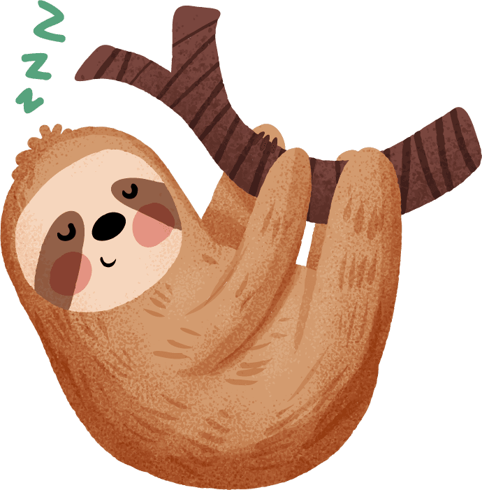 folivora funny sloth reactions illustration