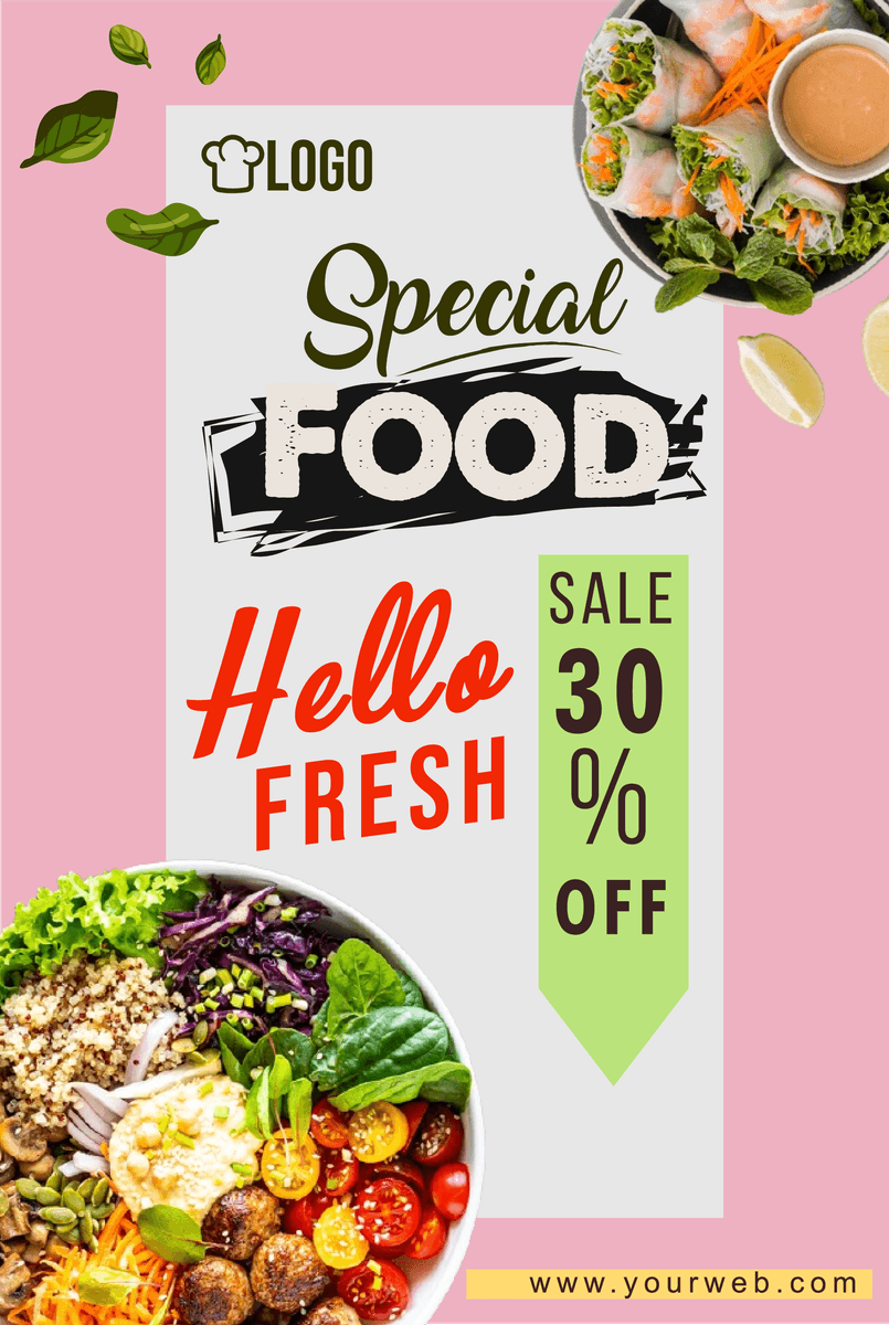 food banner patterns textures for fresh meals with discounts and vibrant colors