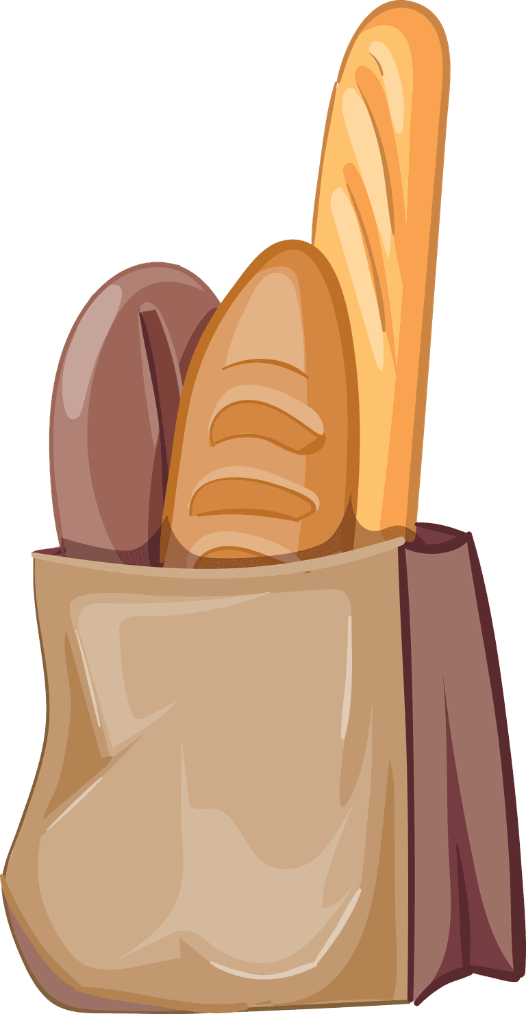food common everyday food products cartoon clipart set provision cheese fish sausagesand