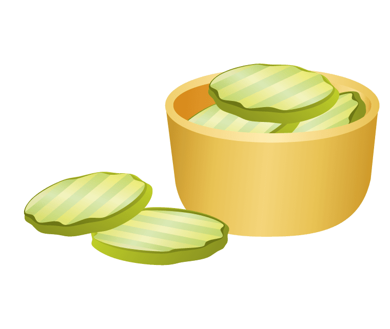 food food kitchen icons vector featuring delicious pickles and a stylish bowl for culinary delights