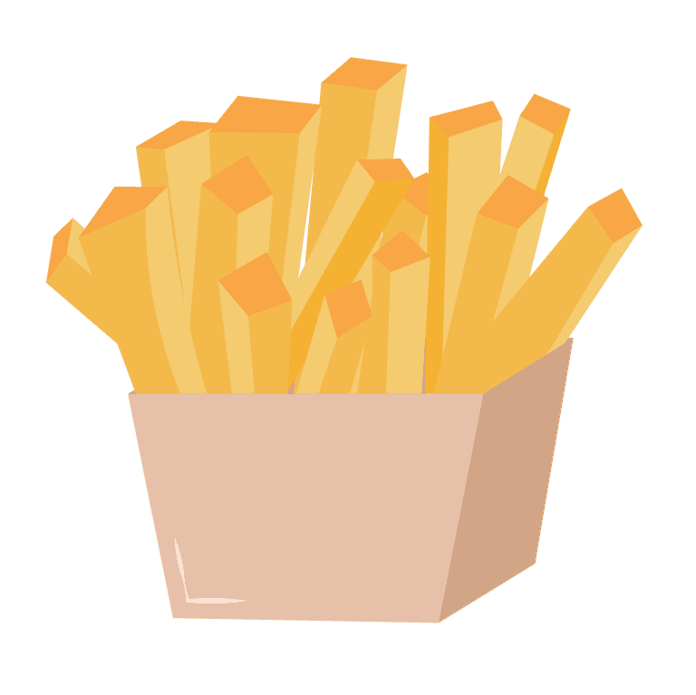 simple fast food illustrations for restaurant menu