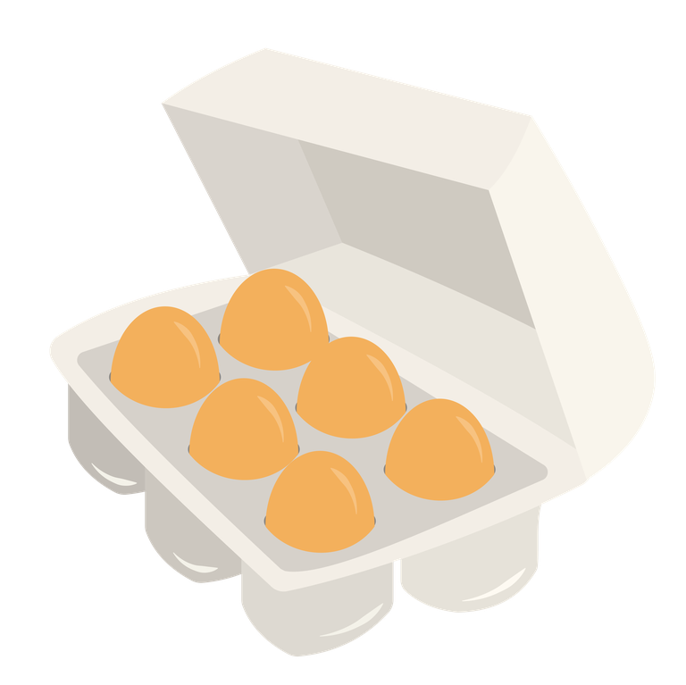 minimalistic food and beverage illustration set featuring pantry and takeout items