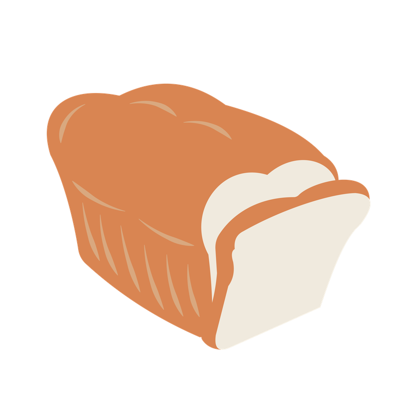 minimalistic and colorful baked goods illustration for bakery branding and packaging