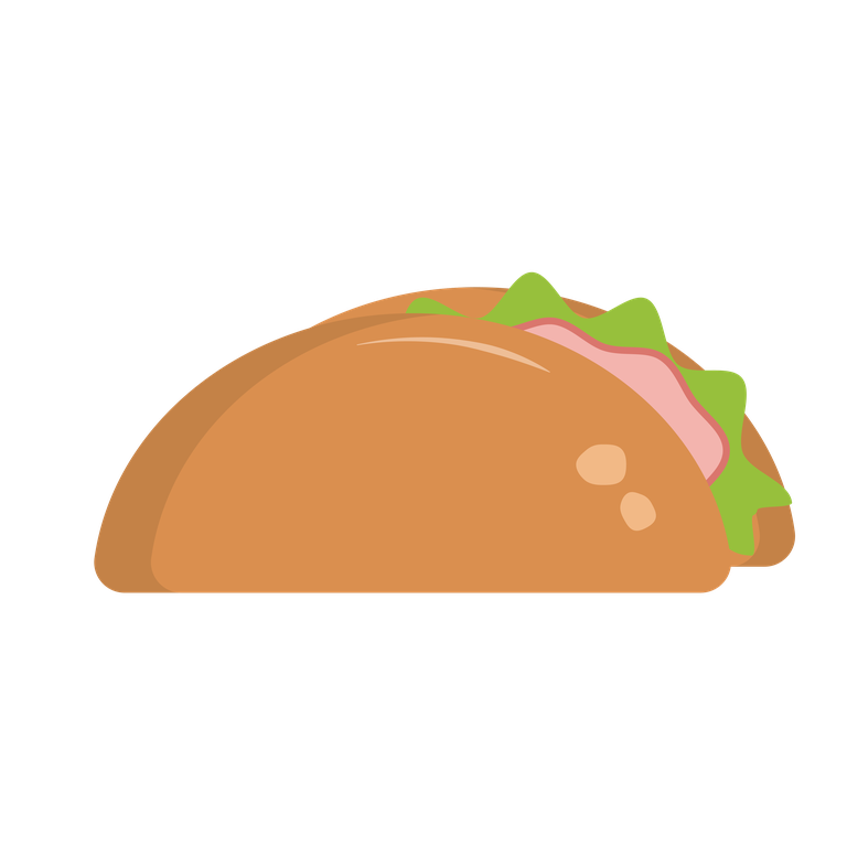 playful flat illustrations of food icons for culinary branding and fast food themes
