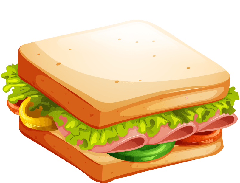 delicious sandwich on white background illustration perfect for food-related projects