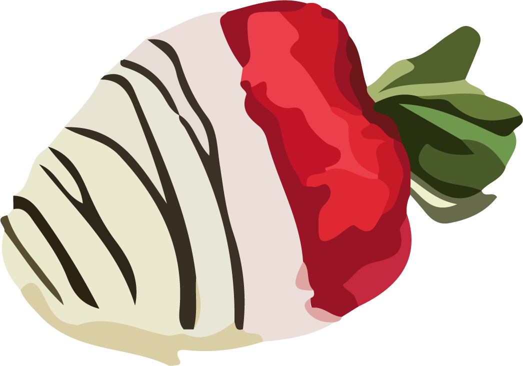 delicious food sweets watercolor drawing of chocolate covered strawberries for party decor