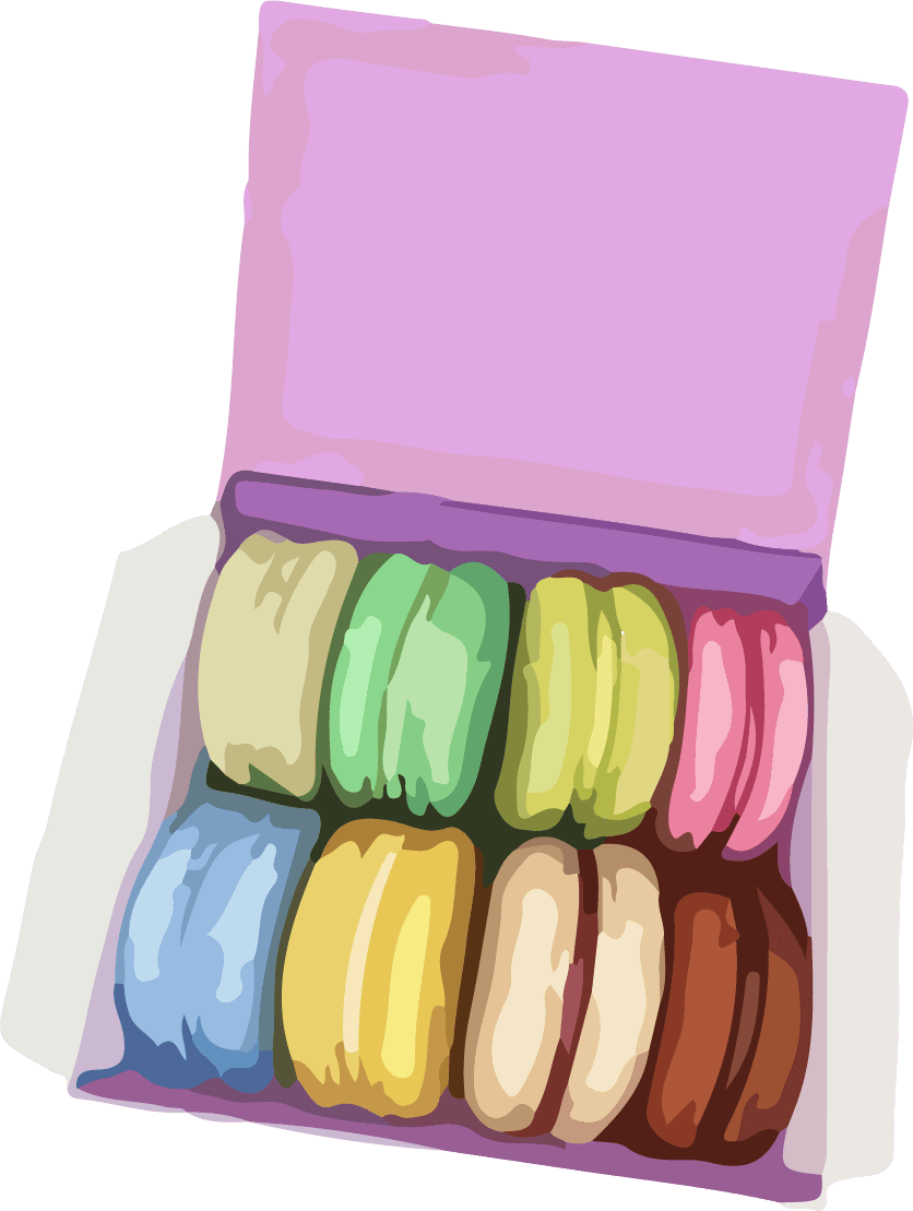 food sweets watercolor drawing