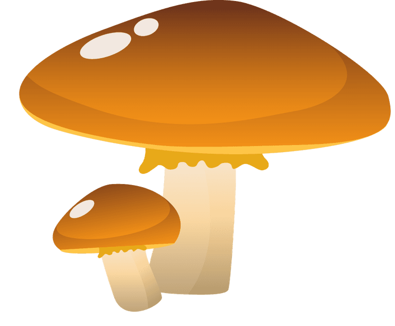 simple mushroom forest illustration