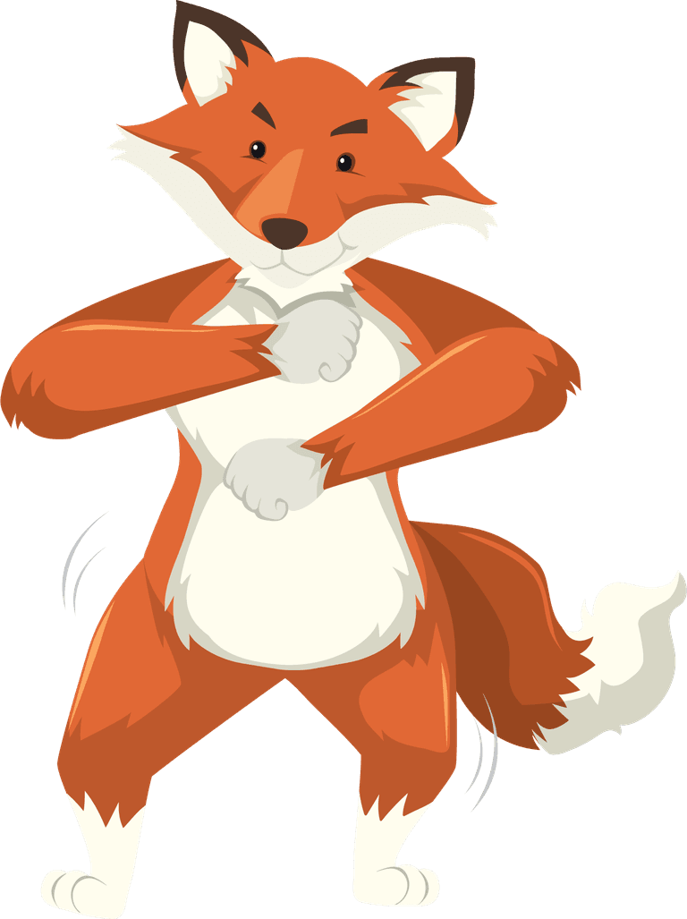 playful fox set fox dance for children’s entertainment and educational fun