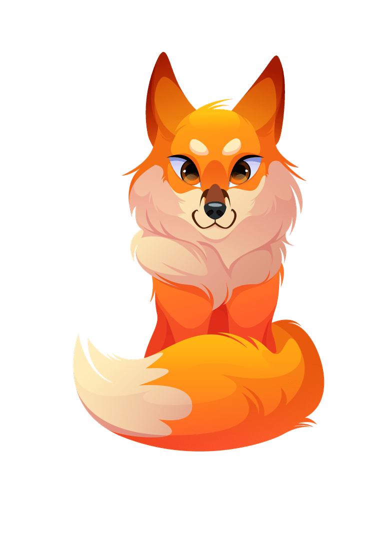 fox set pets domestic wild animals their homes cute characters chicken