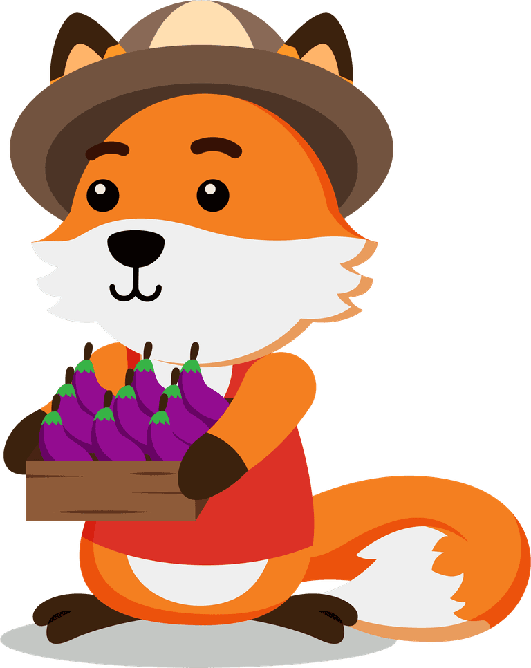 fox with various activity for graphic vector