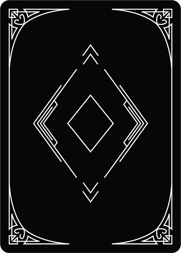 free playing card back vector with elegant lines and geometric shapes ...