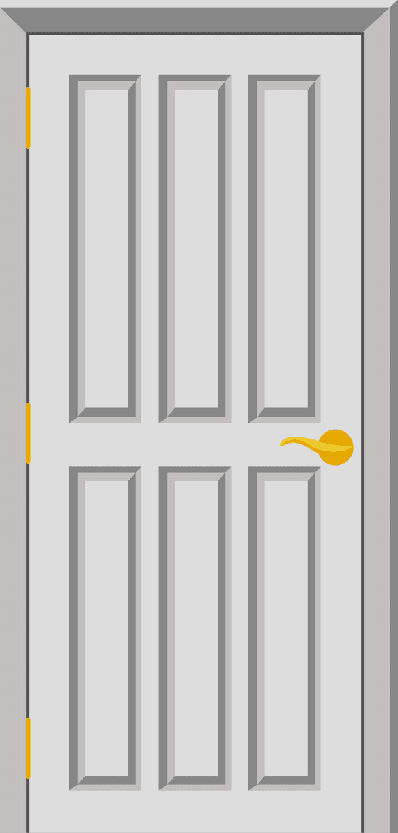 modern front buildings doors flat style with sleek design and vibrant colors