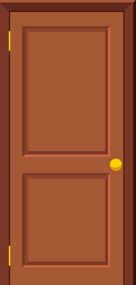 front buildings doors flat style featuring a classic wooden design with a round handle
