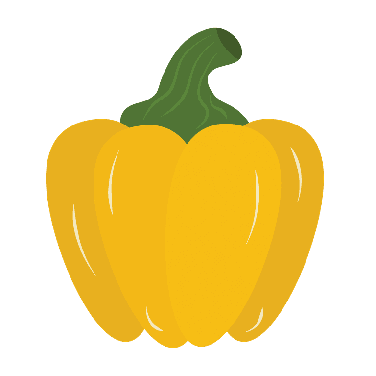 isolated colorful fruits and vegetables illustration