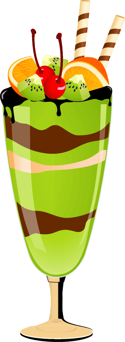 fruit juice drink ice cream art