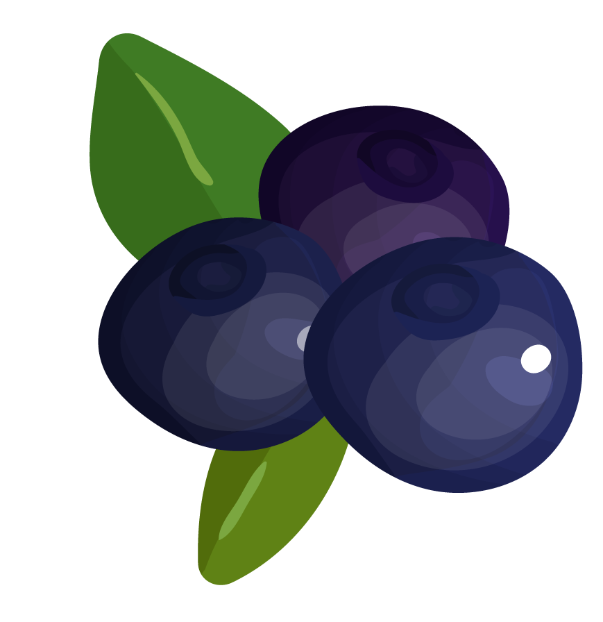 fruits berries colorful icons collection for promoting healthy eating and beverages