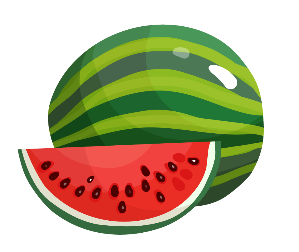 fruits berries colorful icons collection featuring vibrant watermelon illustrations for creative projects