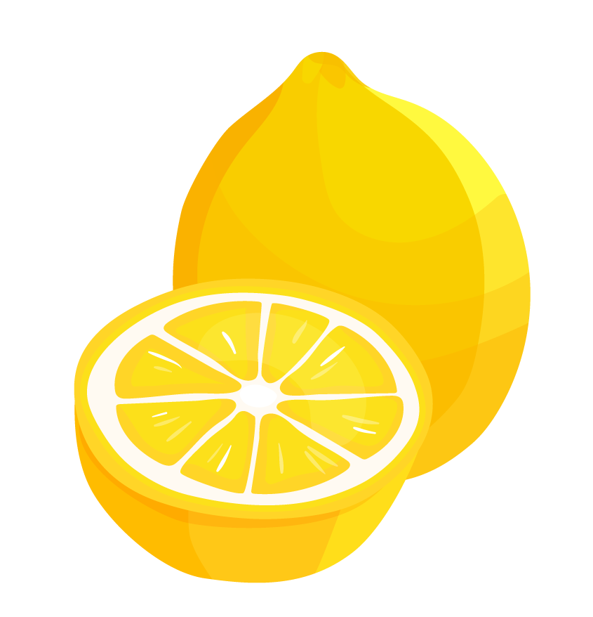fruits berries colorful icons collection showcasing vibrant lemons and juicy slices