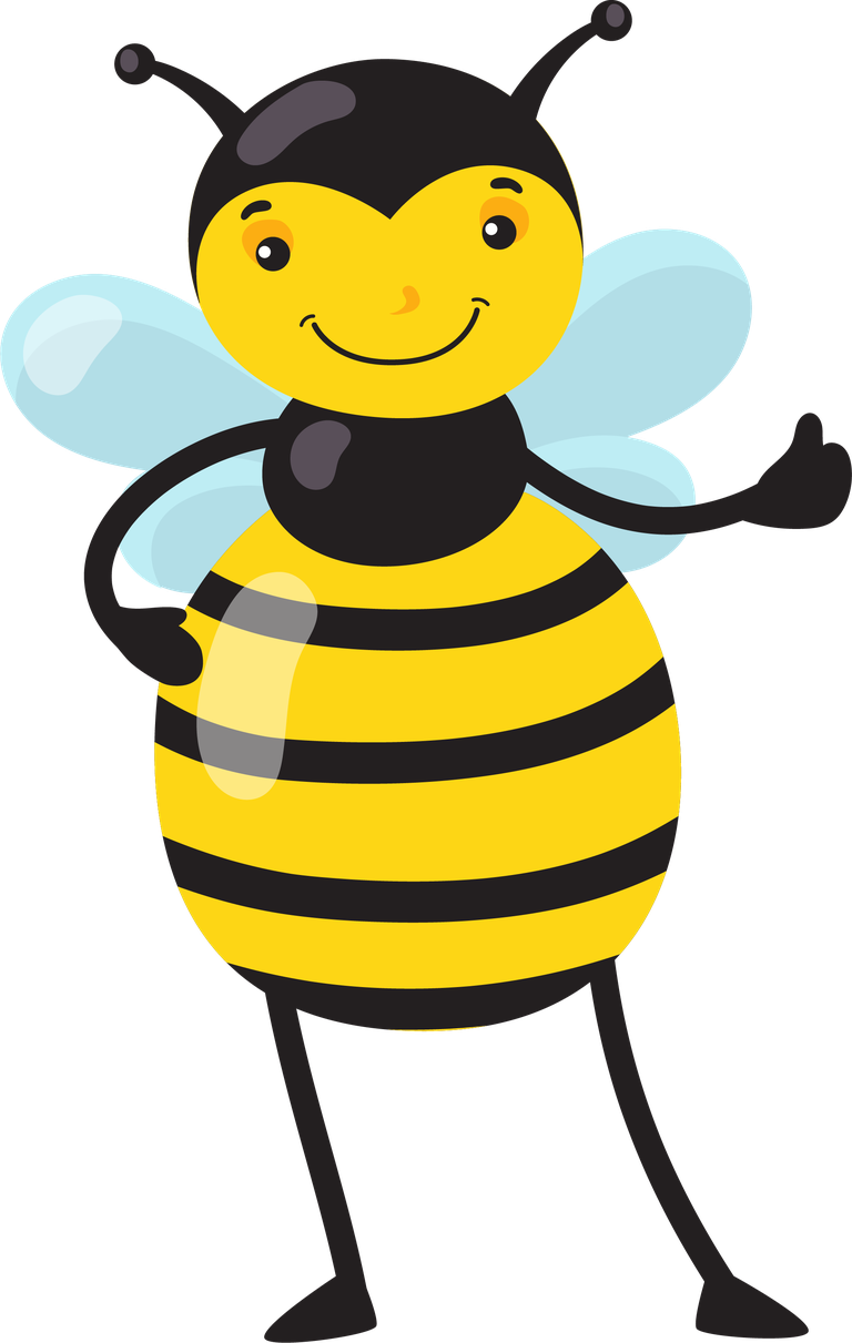 funny cartoon bee different actions for playful designs and cheerful projects