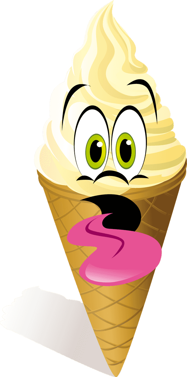 Funny cartoon Ice cream vector