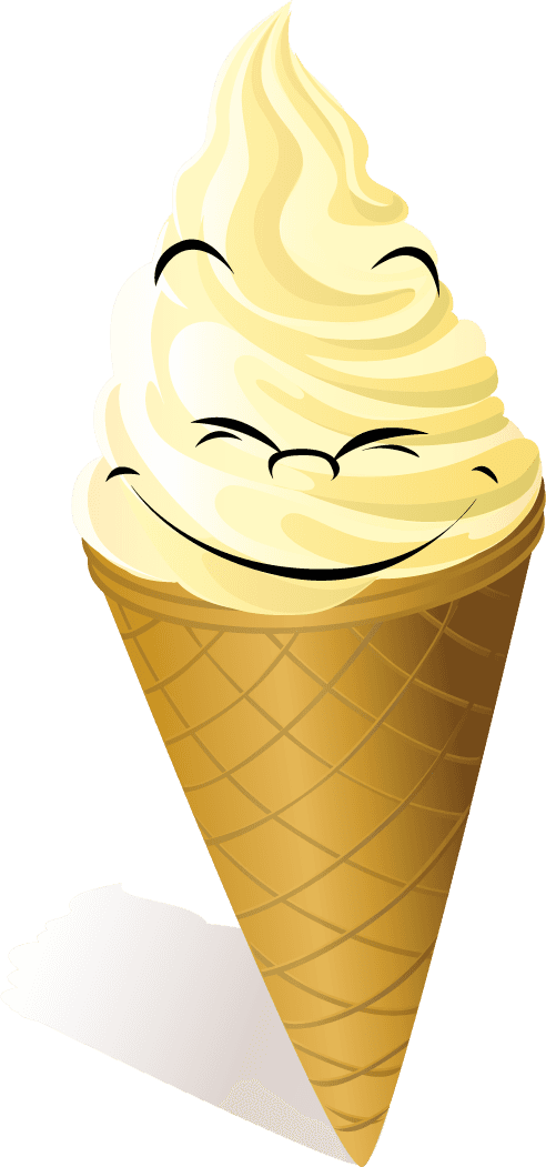 Funny cartoon Ice cream vector