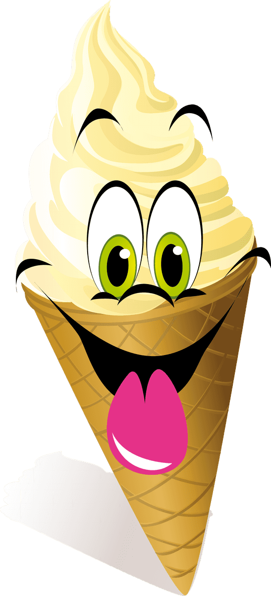 Funny cartoon Ice cream vector